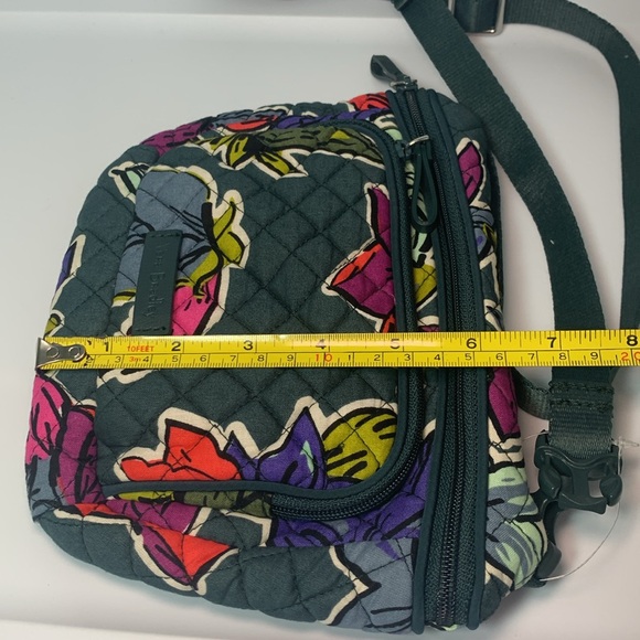 Vera Bradley Belt Bag Fanny Crossbody Purse Falling Flowers Green - Picture 9 of 11